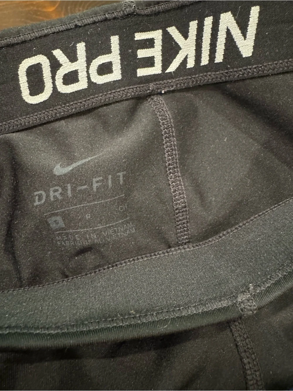Nike Pro Shorts Women's S Black Dri-FIT 3 Inch Compression Training Layer Run